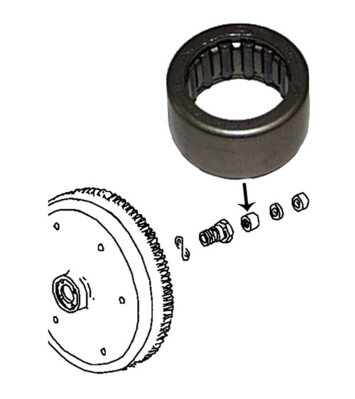 Łożysko igiełkowe do koła zamachowego. Pasuje do 8110450906