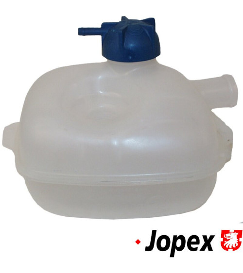 Zbiornik wyrównawczy do chłodnicy z niebieskim korkiem