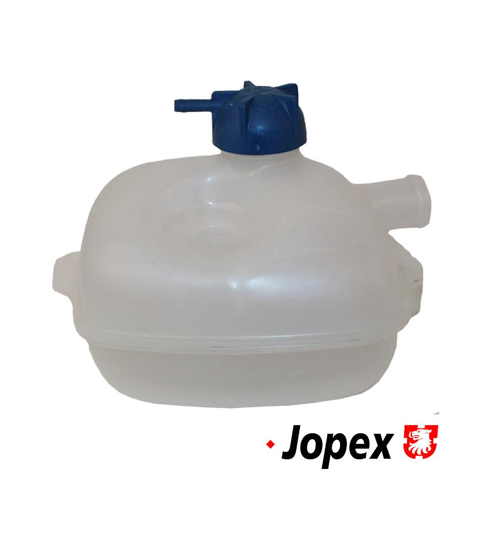 Zbiornik wyrównawczy do chłodnicy z niebieskim korkiem