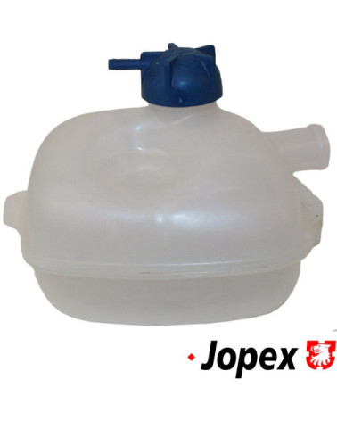 Zbiornik wyrównawczy do chłodnicy z niebieskim korkiem