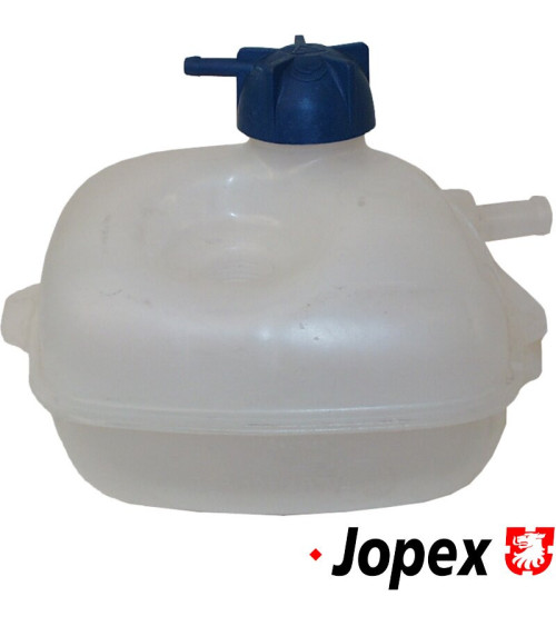 Zbiornik wyrównawczy do chłodnicy z niebieskim korkiem