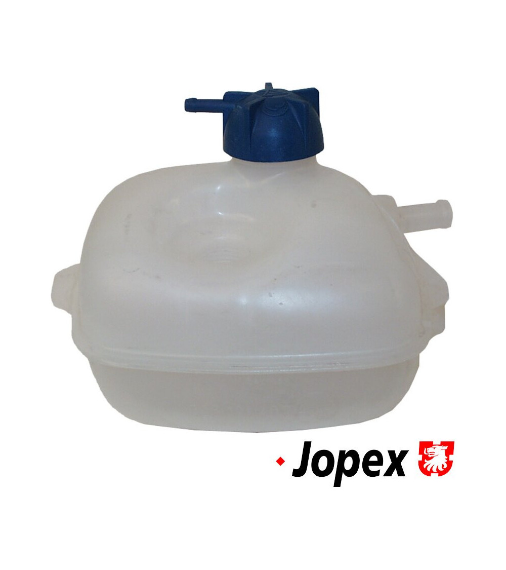 Zbiornik wyrównawczy do chłodnicy z niebieskim korkiem