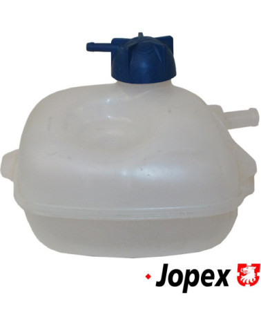 Zbiornik wyrównawczy do chłodnicy z niebieskim korkiem