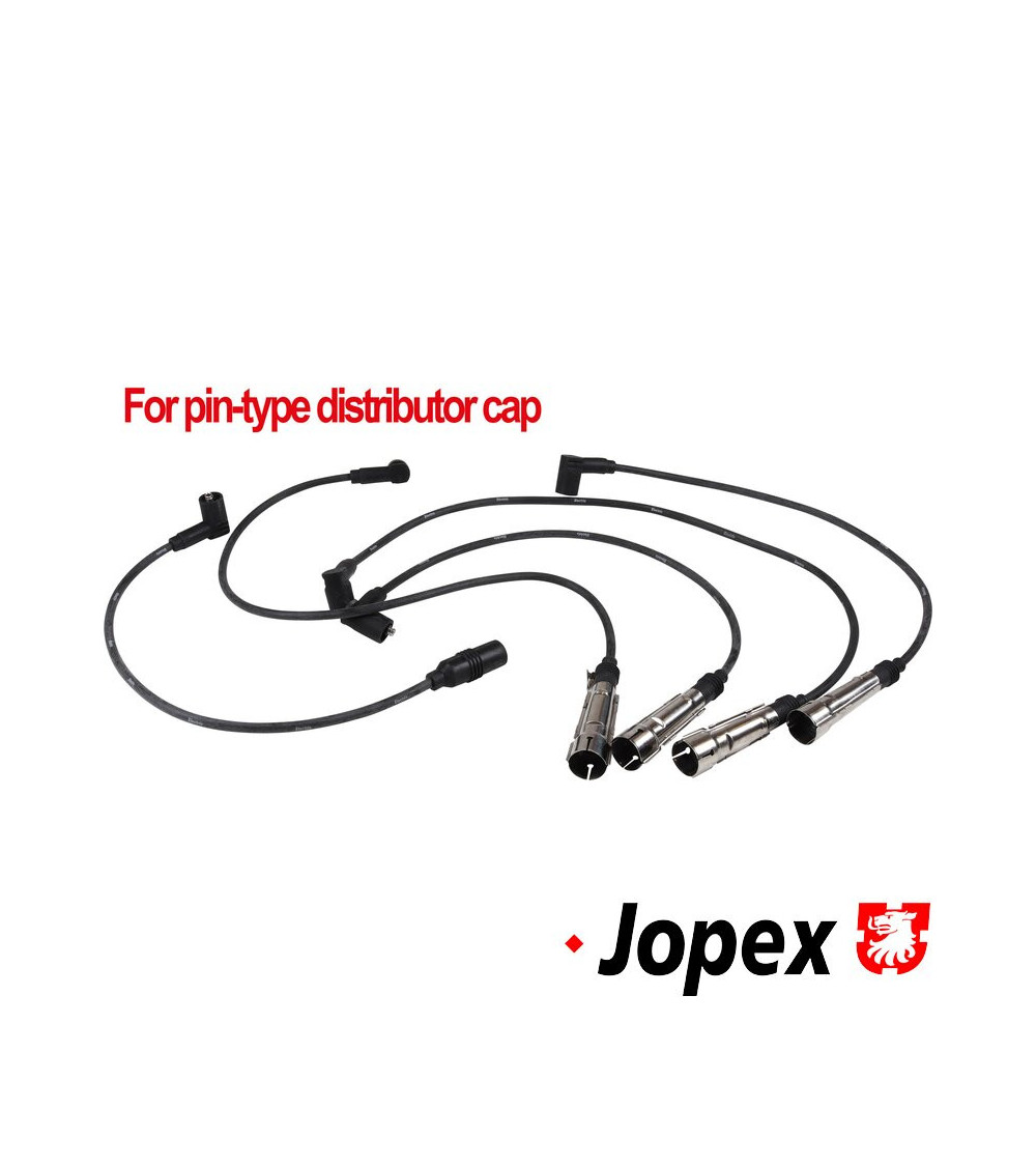 Zestaw kabli zapłonowych. Pasuje do kopułki rozdzielacza typu pinowego