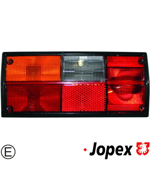 Lampa tylna ze szkłem czerwono/pomarańczowym