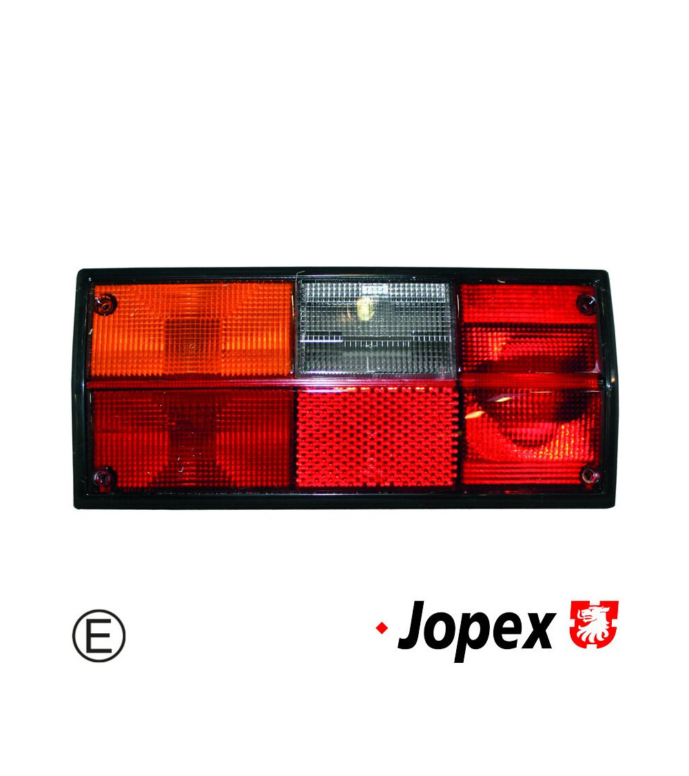 Lampa tylna ze szkłem czerwono/pomarańczowym