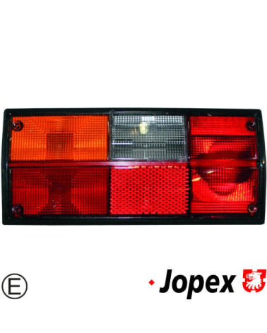 Lampa tylna ze szkłem czerwono/pomarańczowym