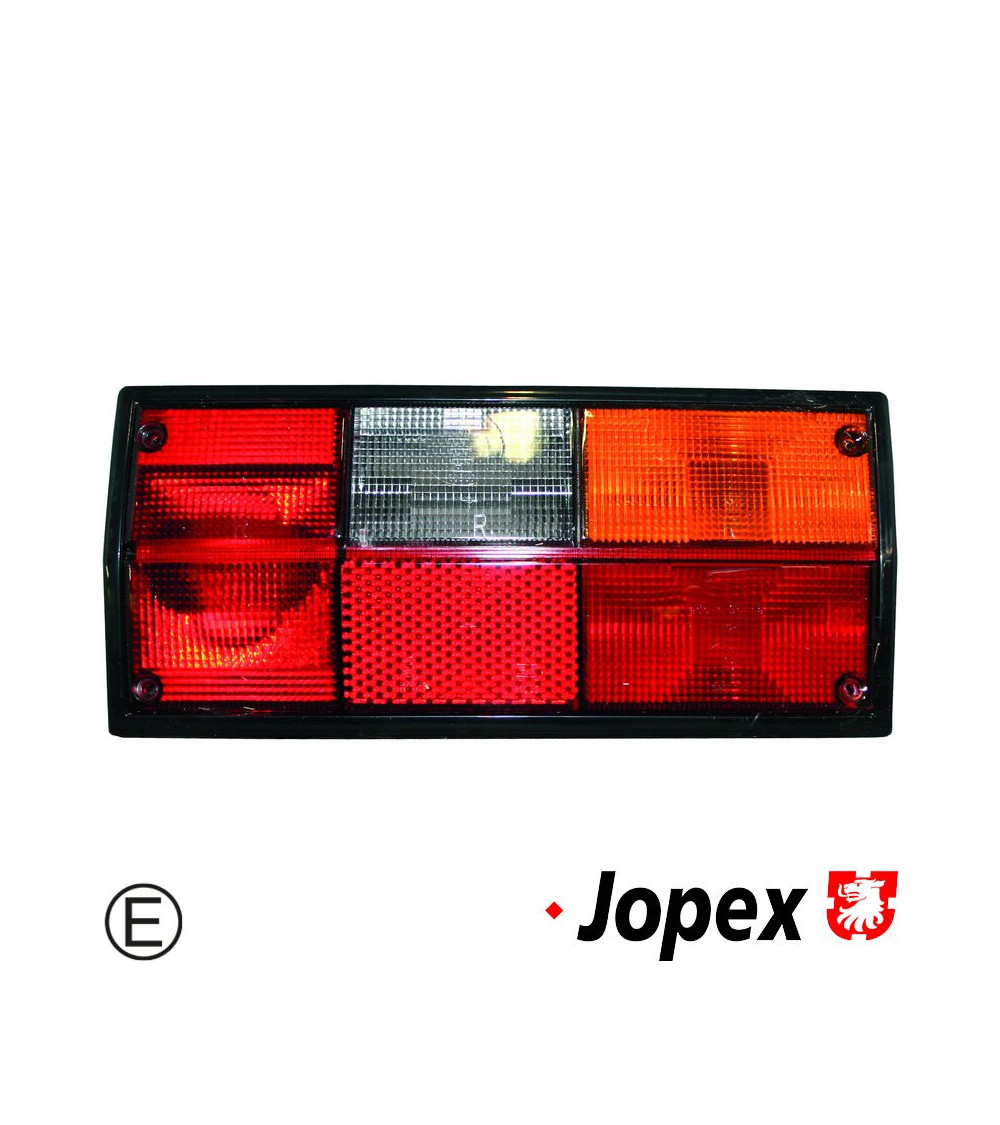 Lampa tylna ze szkłem czerwono/pomarańczowym