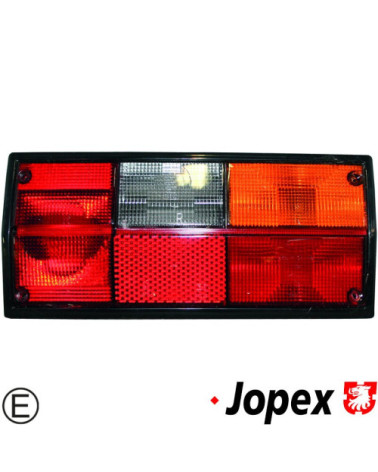 Lampa tylna ze szkłem czerwono/pomarańczowym