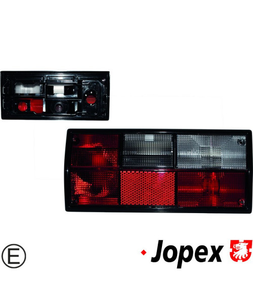 Lampa tylna ze szkłem czerwono/przezroczystym