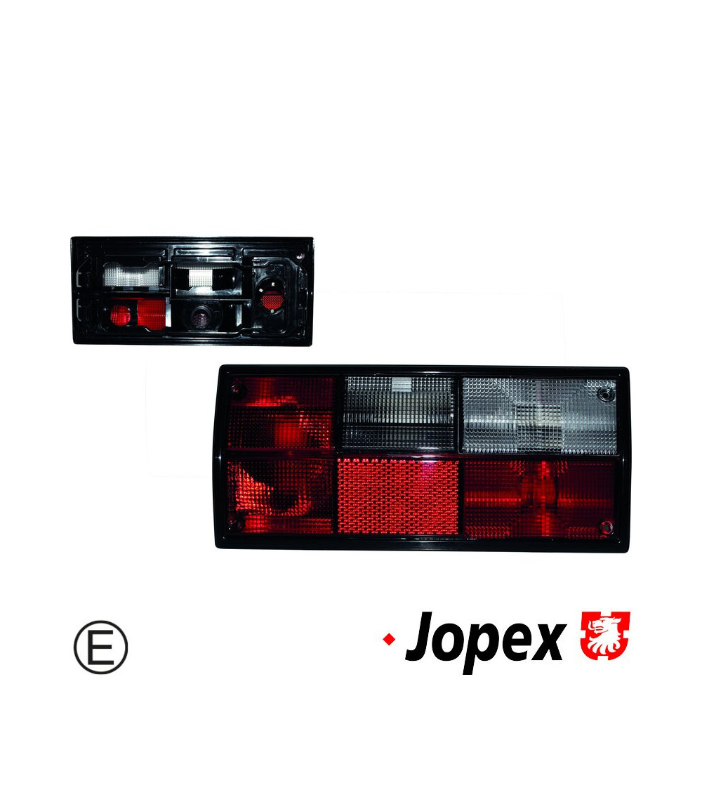 Lampa tylna ze szkłem czerwono/przezroczystym