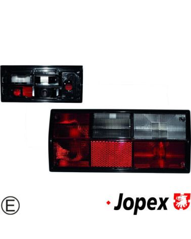 Lampa tylna ze szkłem czerwono/przezroczystym