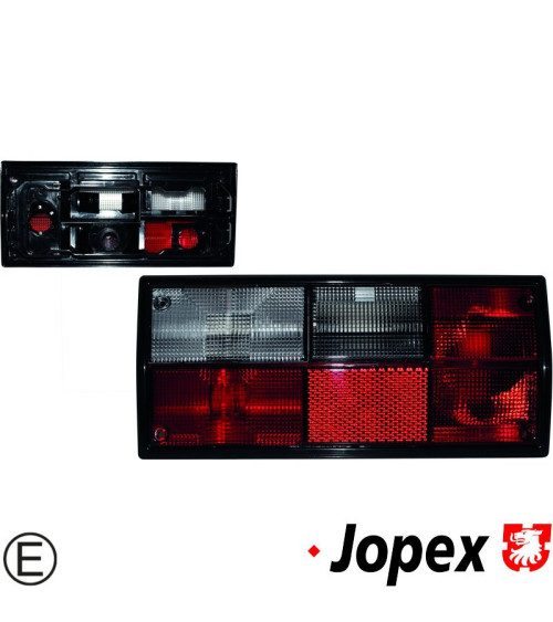 Lampa tylna ze szkłem czerwono/przezroczystym