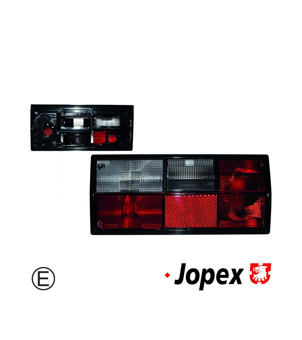 Lampa tylna ze szkłem czerwono/przezroczystym