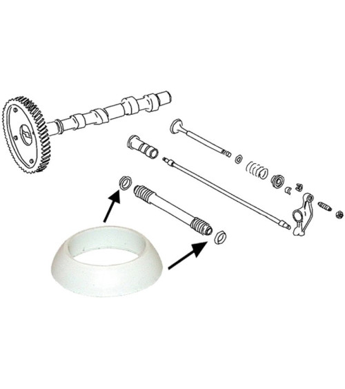 Uszczelka gumowa do rurki popychacza