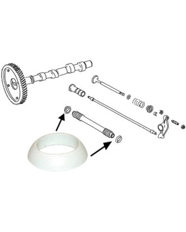 Uszczelka gumowa do rurki popychacza