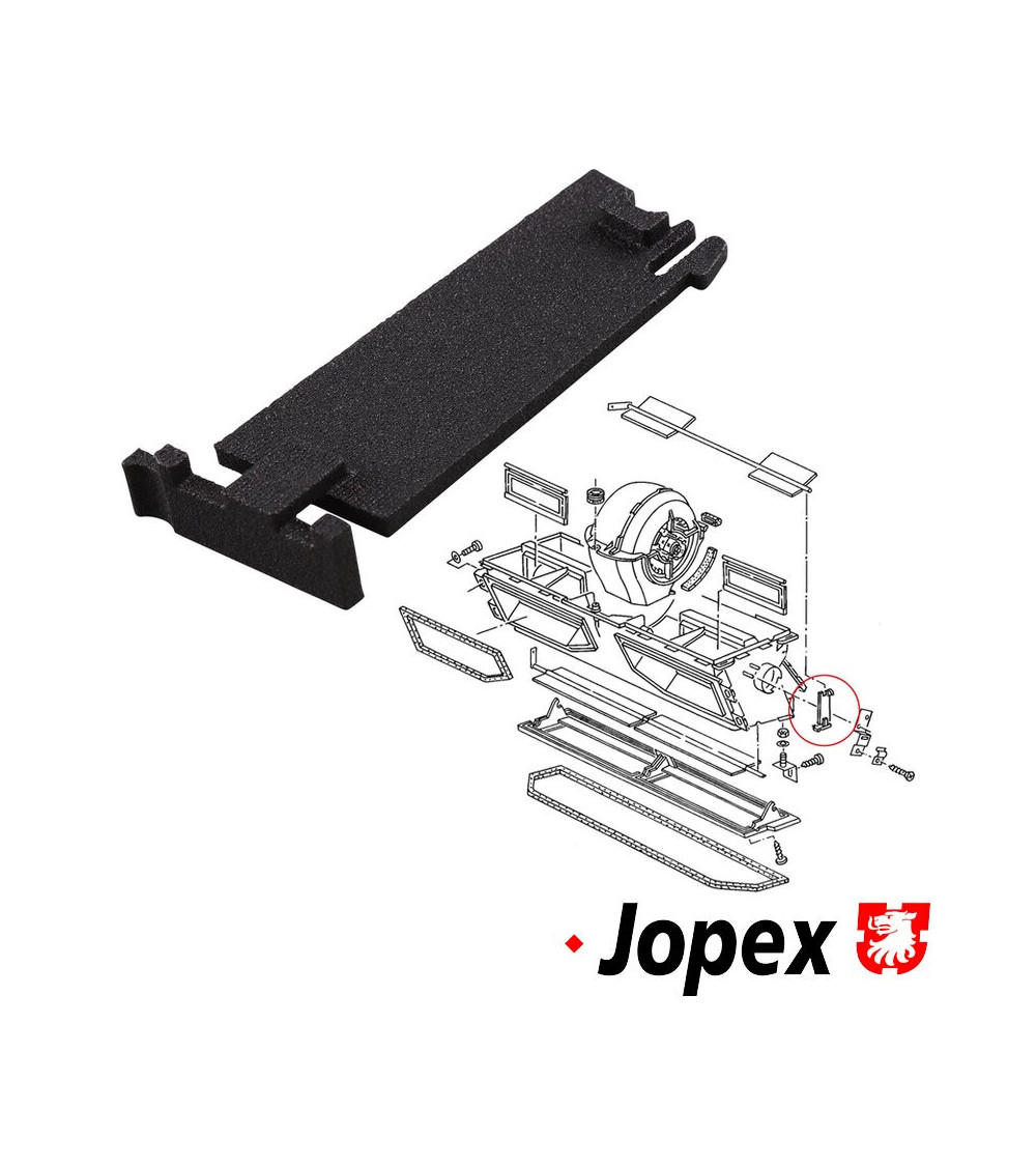 Płytka łożyskowa do klapki wentylacji przestrzeni na nogi