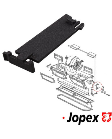 Płytka łożyskowa do klapki wentylacji przestrzeni na nogi