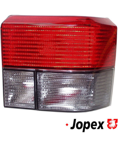 Lampa tylna z czerwono/czarnym szkłem