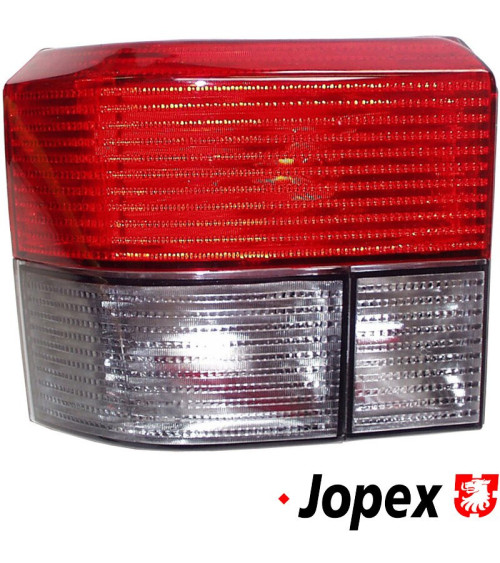 Lampa tylna z czerwono/czarnym szkłem